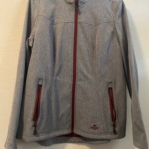 Shyanne Gray and Burgundy Women's Jacket